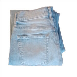 LOFT, MADE AND LOVED, DISTRESSED JEANS, SIZE 0, SLIM POCKETS.